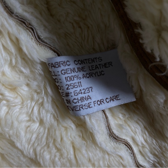 Vintage XOXO penny lane embroidered faux fur leather XL jacket coat - Picture 10 of 11